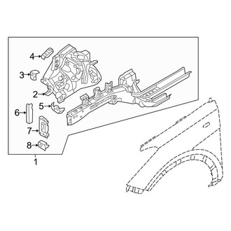 Hyundai OE - Fender - Inner Components (Base / 2.0T)