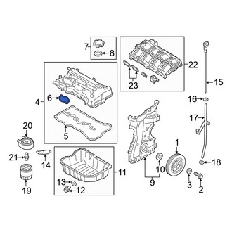 Hyundai OE - Engine Valve Cover Washer Seal