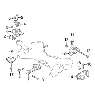 Hyundai OE - Engine / Transaxle - Engine & Transmission Mounting (2.0L)