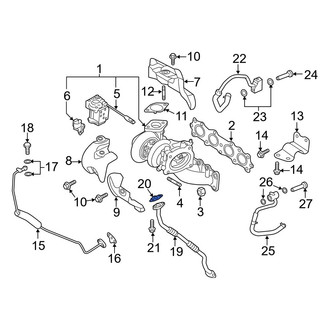 Hyundai OE - Turbocharger Oil Line Gasket