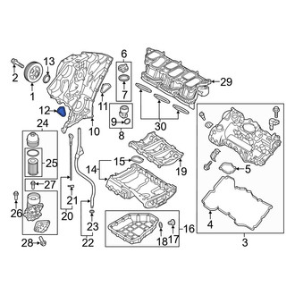 Hyundai OE - Left Engine Timing Cover Gasket