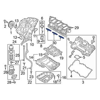 Hyundai OE - Lower Engine Intake Manifold Gasket