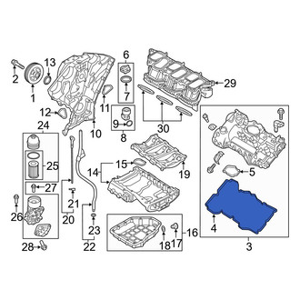 Hyundai OE - Left Engine Valve Cover Gasket