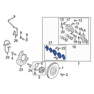 Hyundai OE - Front Disc Brake Pad Set