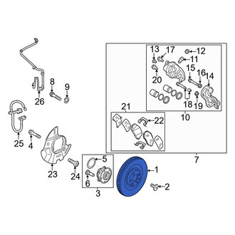 Hyundai OE - Front Disc Brake Rotor