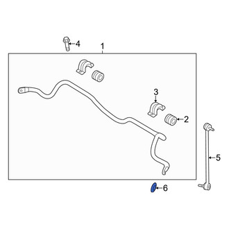 Hyundai OE - Rear Suspension Stabilizer Bar Link Nut