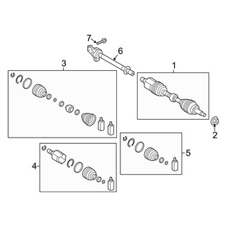 Hyundai OE - Front Suspension - Drive Axles