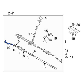 Hyundai OE - Right Outer Steering Tie Rod End