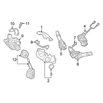 Hyundai OE - Steering Column - Shroud, Switches & Levers (Base / 2.0T)