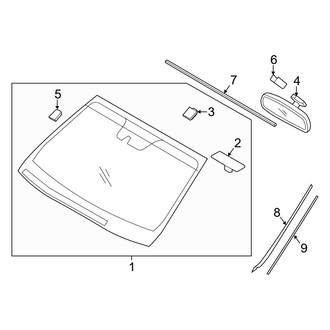 Hyundai OE - Windshield Glass (Base / 2.0T)