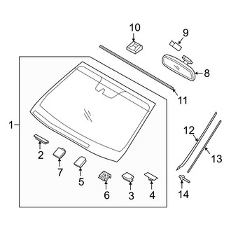 Hyundai OE - Windshield Glass (Base / 2.0T / 2.0T Ultimate)