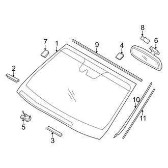 Hyundai OE - Windshield Glass