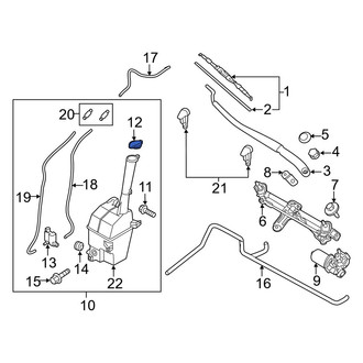 Hyundai OE - Front Washer Fluid Reservoir Cap