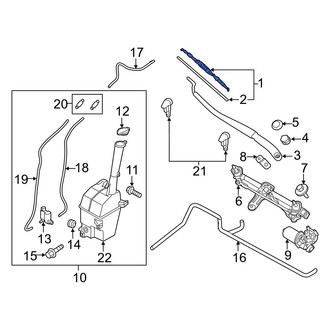 Hyundai OE - Front Right Wiper Blade