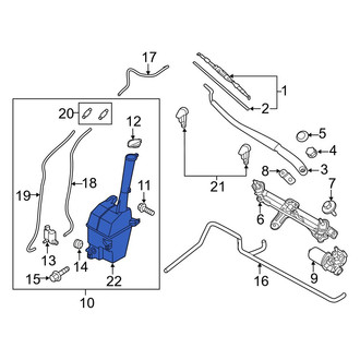 Hyundai OE - Washer Fluid Reservoir
