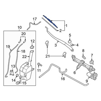 Hyundai OE - Front Left Wiper Blade