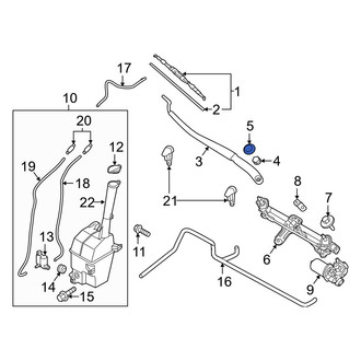 Hyundai OE - Wiper Arm Cap