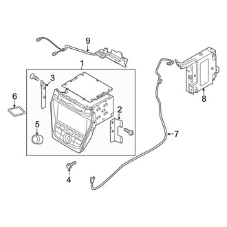 Hyundai OE - Instrument Panel - Navigation System Components (Base / 2.0T)