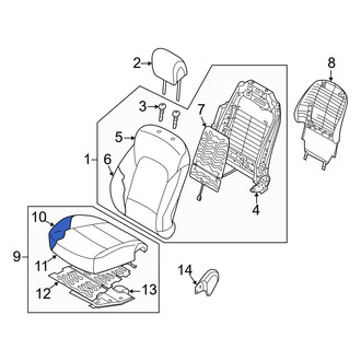 Hyundai OE - Front Left Seat Cushion Pad