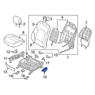Hyundai OE - Front Left Outer Seat Frame Trim Panel