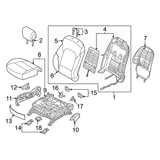 Hyundai OE - Seats & Tracks - Passenger Seat Components