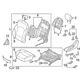 Hyundai OE - Seats & Tracks - Driver Seat Components