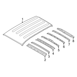 Hyundai OE - Roof & Components (W/O Sunroof), (Limited / SE / SEL / SEL Plus / Ultimate)