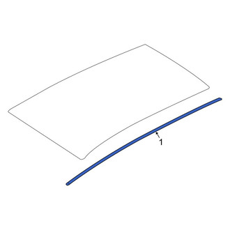 Hyundai OE - Right Roof Molding