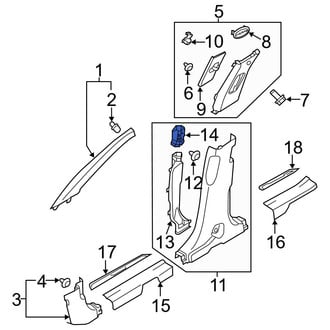 Hyundai OE - Right Inner Dashboard Air Vent