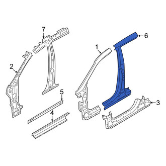 Hyundai OE - Left Outer Body B-Pillar