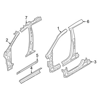 Hyundai OE - Pillars, Rocker & Floor - Center Pillar