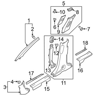 Hyundai OE - Pillars, Rocker & Floor - Interior Trim