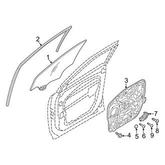 Hyundai OE - Front Door - Glass & Hardware (Base / 2.0T / 2.0T Ultimate)