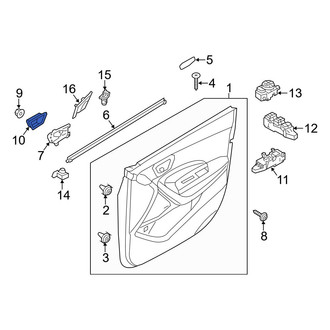 Hyundai OE - Rear Left Inner Interior Door Handle Trim