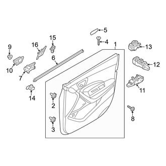 Hyundai OE - Front Door - Interior Trim (Base / 2.0T)
