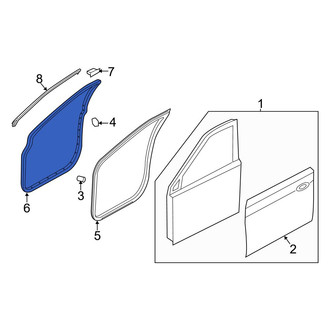 Hyundai OE - Front Right Outer Door Seal
