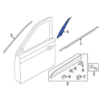 Hyundai OE - Front Left Door Applique