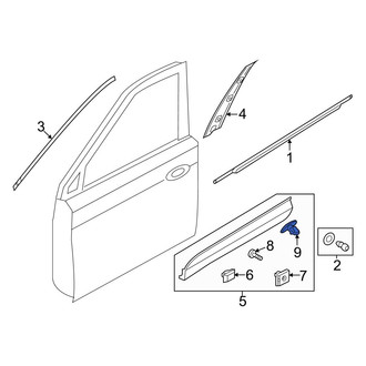 Hyundai OE - Stone Deflector Clip