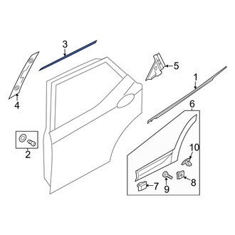 Hyundai OE - Rear Right Door Reveal Molding