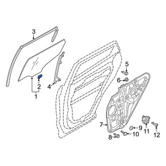 Hyundai OE - Door Glass Attaching Clips