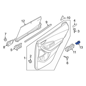 Hyundai OE - Door Glass Sunshade Bracket