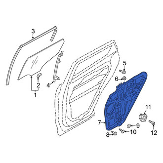 Hyundai OE - Rear Left Door Panel Carrier