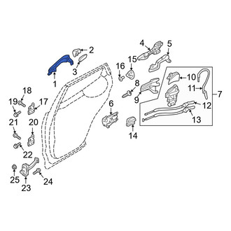 Hyundai OE - Front Left Outer Exterior Door Handle