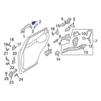 Hyundai OE - Front Left Outer Exterior Door Handle Cover