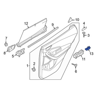 Hyundai OE - Door Glass Sunshade Bracket