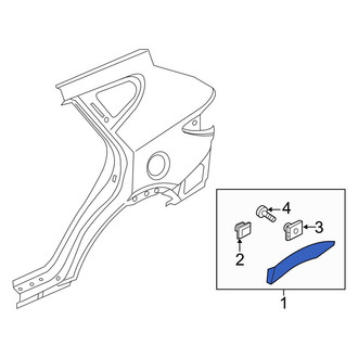 Hyundai OE - Rear Right Wheel Arch Molding