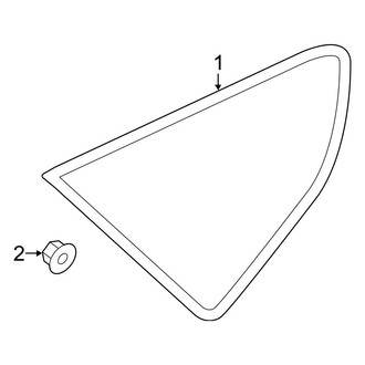 Hyundai OE - Quarter Panel - Glass (Base / 2.0T / 2.0T Ultimate)