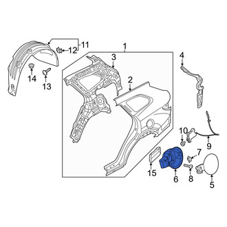 Hyundai OE - Rear Fuel Filler Housing