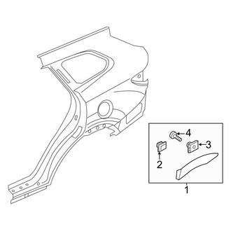 Hyundai OE - Quarter Panel - Exterior Trim