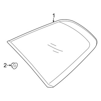 Hyundai OE - Quarter Panel - Glass (Limited / SE / SEL / SEL Plus / Ultimate)